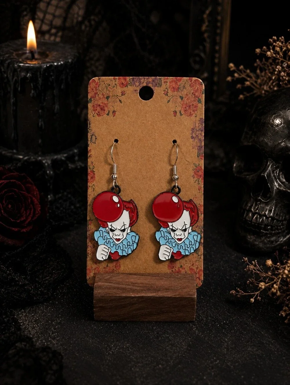 Pennywise Clown Women's Halloween‎ Spooky Fashion Earrings